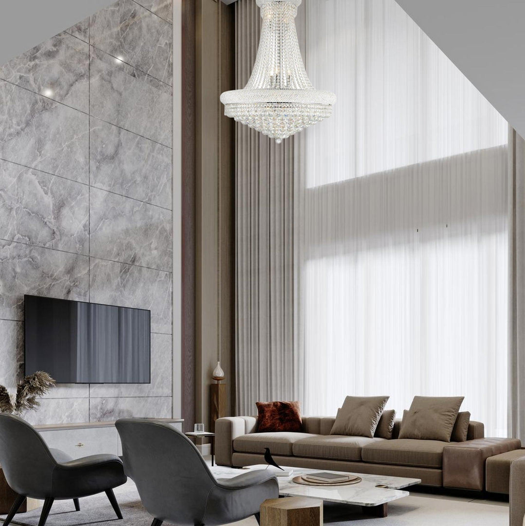 Royal Empress Basket Chandelier - CHROME - W:70cm - Designer Chandelier Australia