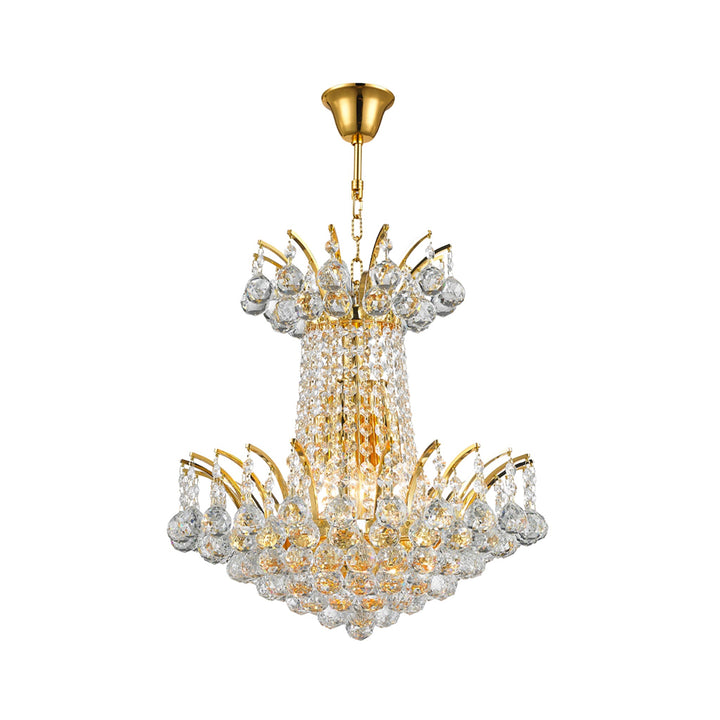 Cascading Empress Chandelier - 4 Light Gold - W:40cm (BH2) - Designer Chandelier Australia