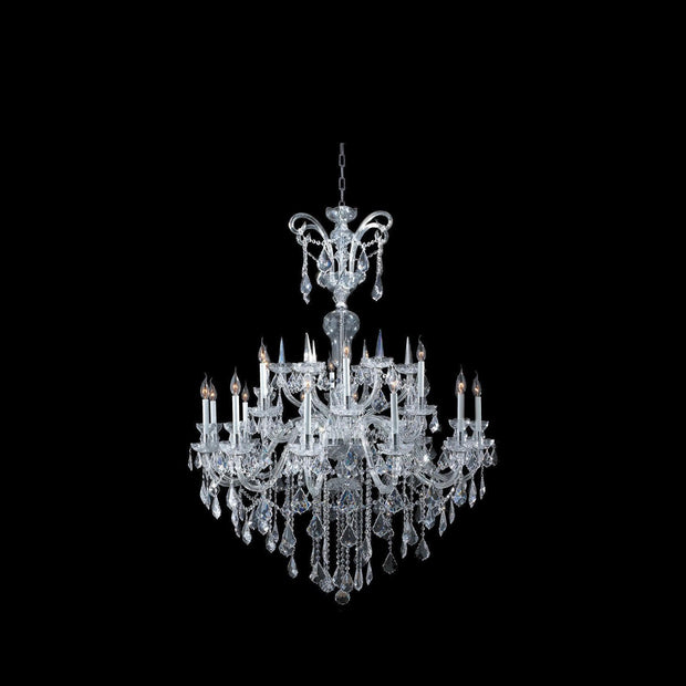 Bohemian Prague 18 Light Crystal Chandelier - CHROME