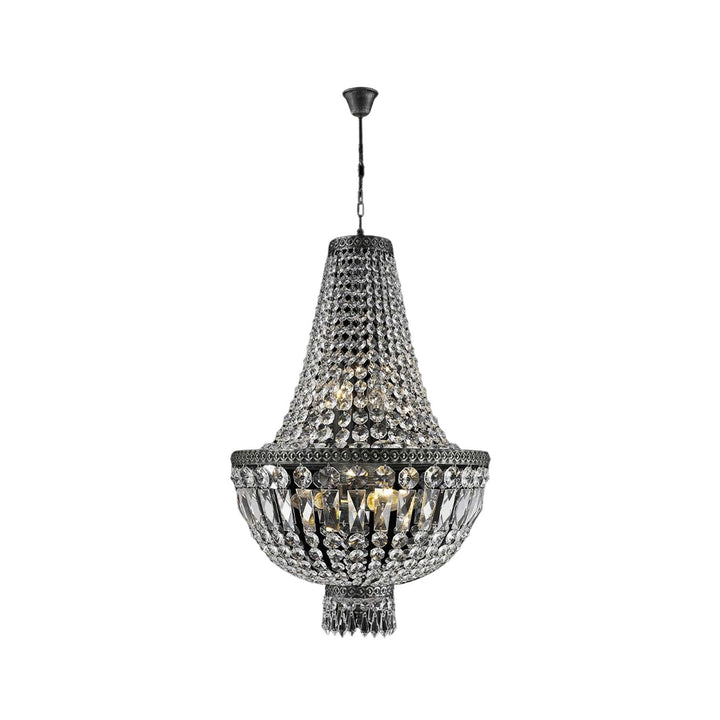 French Basket Chandelier - Antique SILVER - 6 Light - Designer Chandelier Australia
