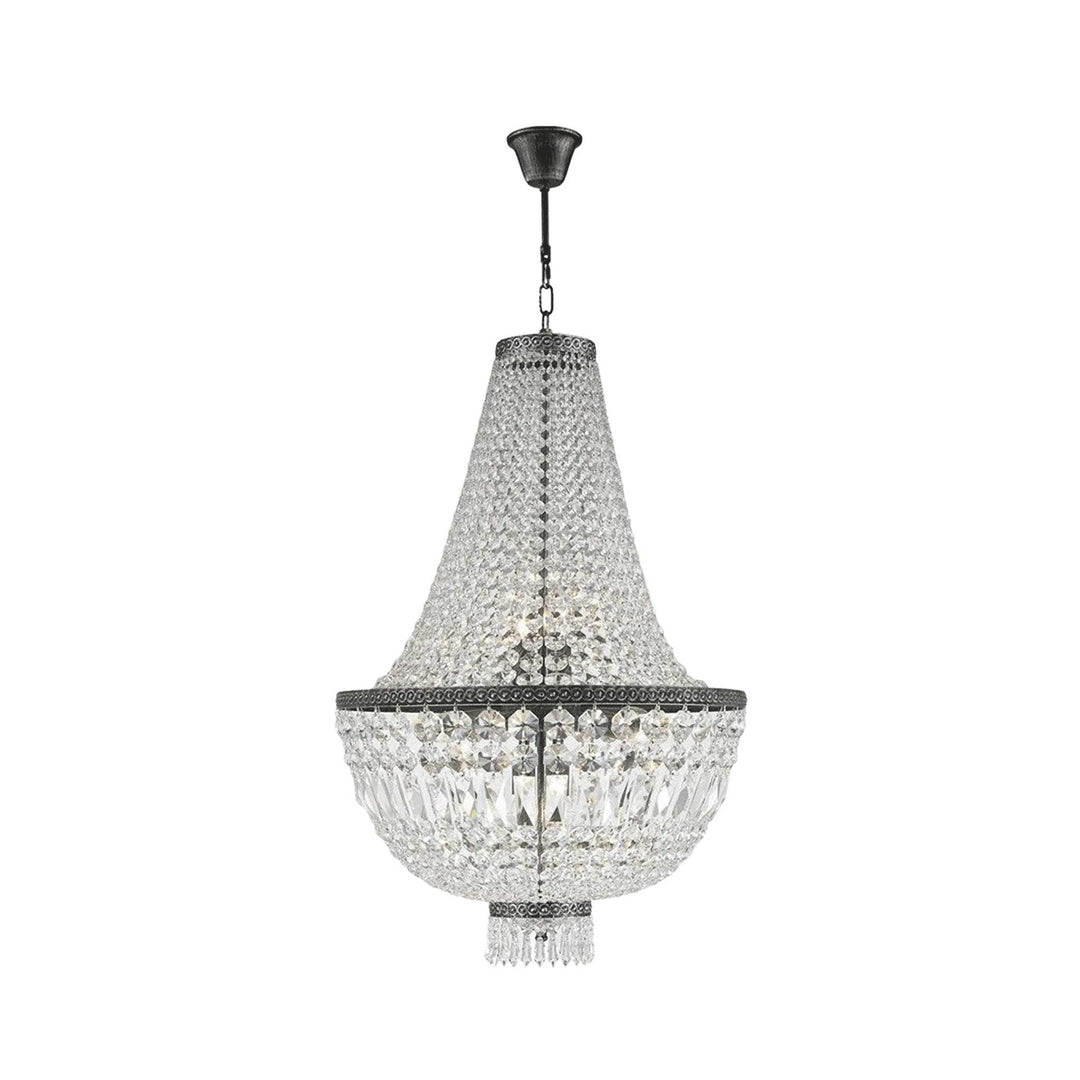 French Basket Chandelier - Antique SILVER - 8 Light - Designer Chandelier Australia