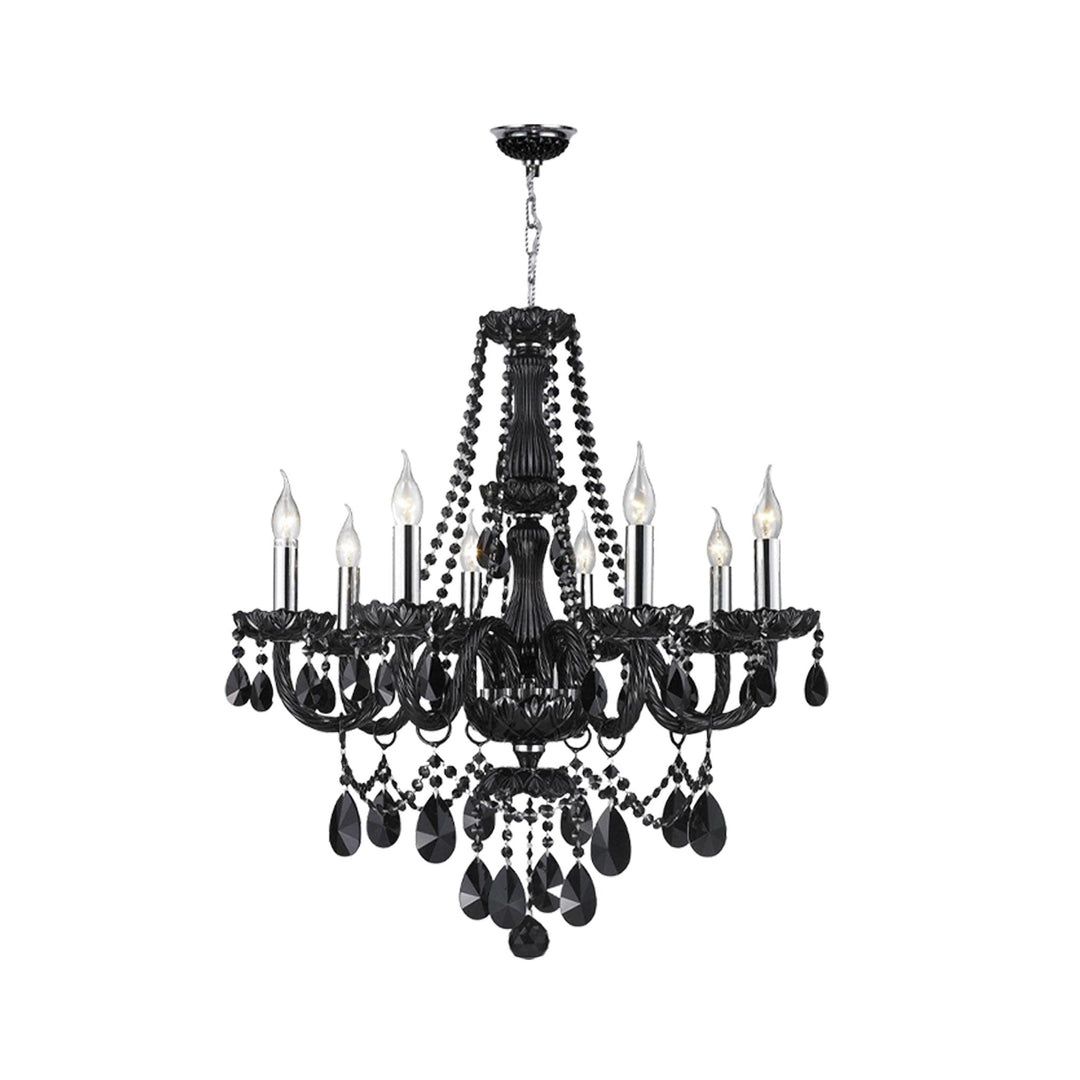 Jet Black Bohemian Chandelier - 8 ARM - Designer Chandelier Australia