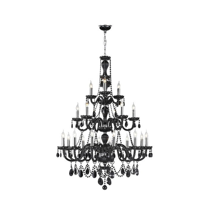 Jet Black Bohemian Chandelier - 21 ARM - Designer Chandelier Australia
