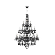 Jet Black Bohemian Chandelier - 21 ARM