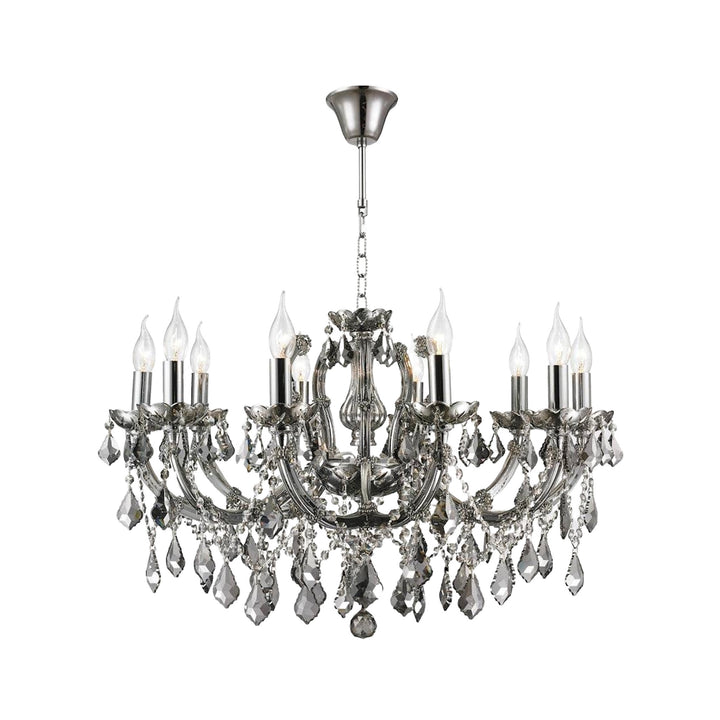 Maria Theresa Crystal Chandelier Grande 10 Light - SMOKE