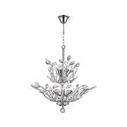 Willow Contemporary Leaf Chandelier - W:53cm