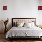 Single Crystalia Pendant Light - Ruby Crystal