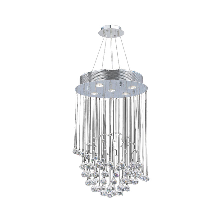 Saturn Ball LED Crystal Chandelier - Width:40 Height:66cm - Designer Chandelier Australia