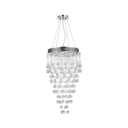 Round Cluster LED Crystal Chandelier - Width:50cm Height:90cm