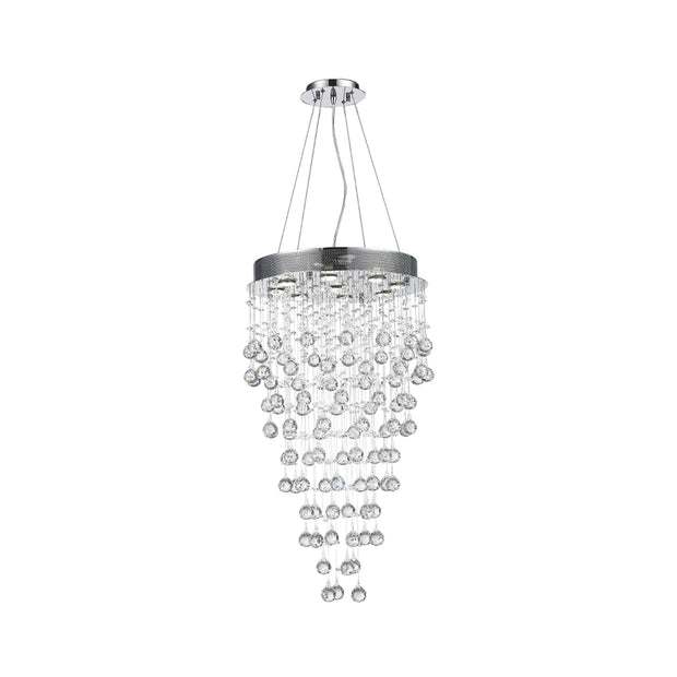 Round Cluster LED Crystal Chandelier - Width:50cm Height:90cm