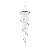 Contemporary Spiral LED Chandelier - SMOKE - W:70cm H:240cm