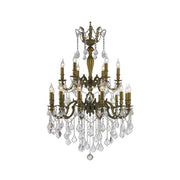 AMERICANA 18 Light Crystal Chandelier - Antique Bronze Style