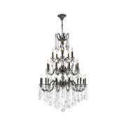 AMERICANA 25 Light Crystal Chandelier - Antique SILVER