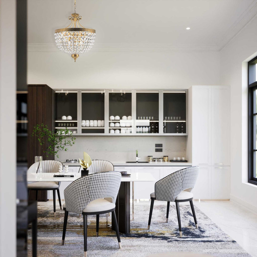 Florence Basket Chandelier - Solid Brass Finish- W:50cm H:65cm - Designer Chandelier Australia