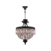 Florence Basket Chandelier - Flemish Brass Finish- W:40cm H:50cm