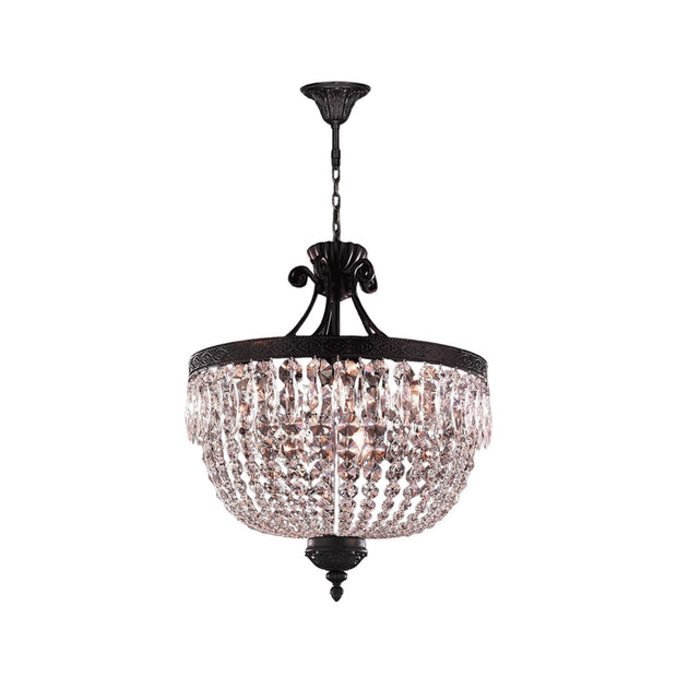 Florence Basket Chandelier - Flemish Brass Finish- W:50cm H:65cm