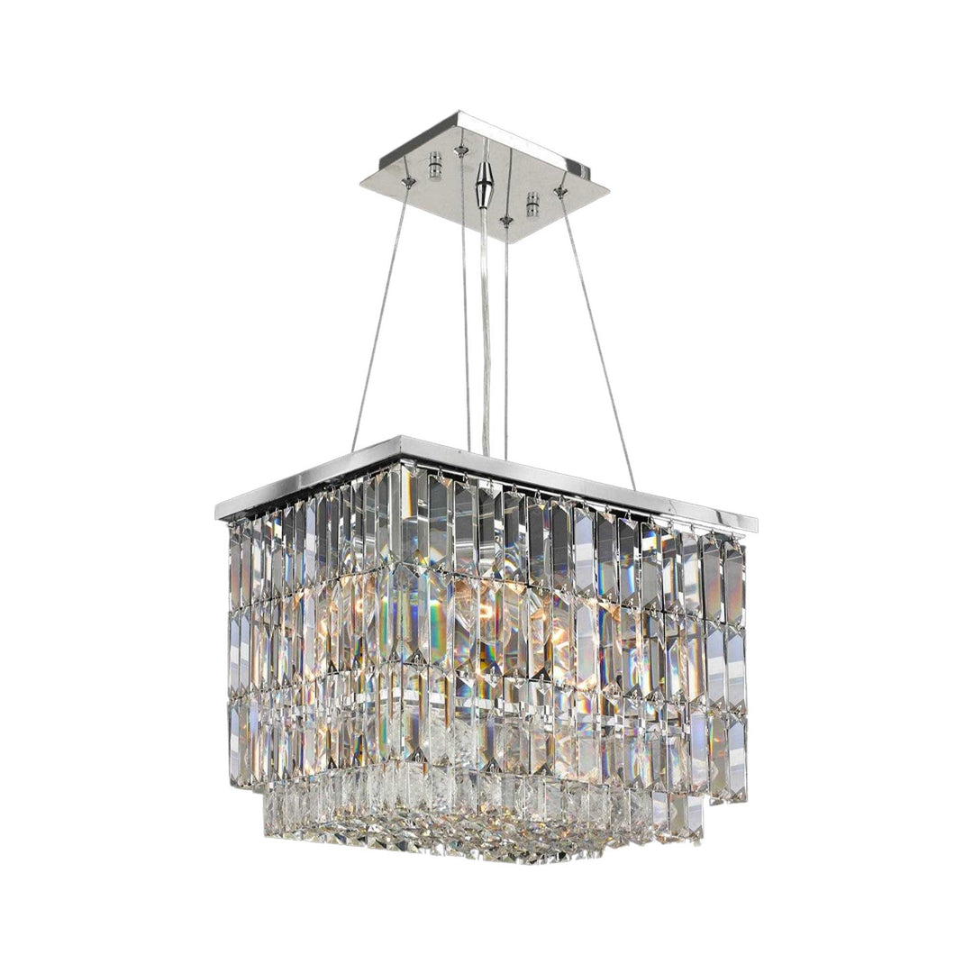 Modena Crystal Pendant - Rectangle Multi Tier W: 50cm - Designer Chandelier Australia