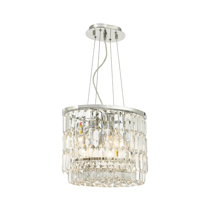 Modena Crystal Pendant - Oval Multi Tier W: 40cm - Designer Chandelier Australia
