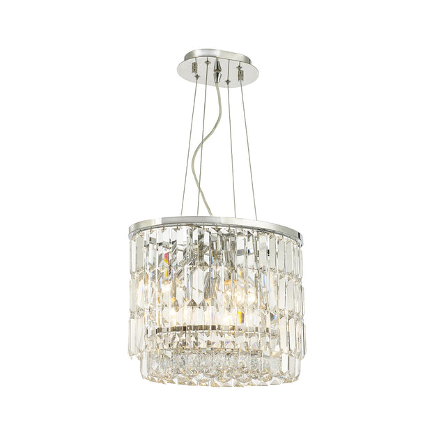 Modena Crystal Pendant - Oval Multi Tier W: 40cm