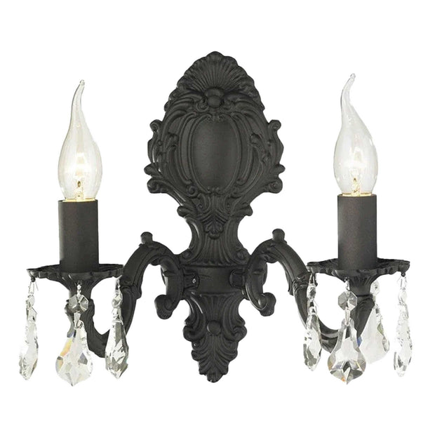 Double Arm Californian Wall Sconce - Dark Bronze