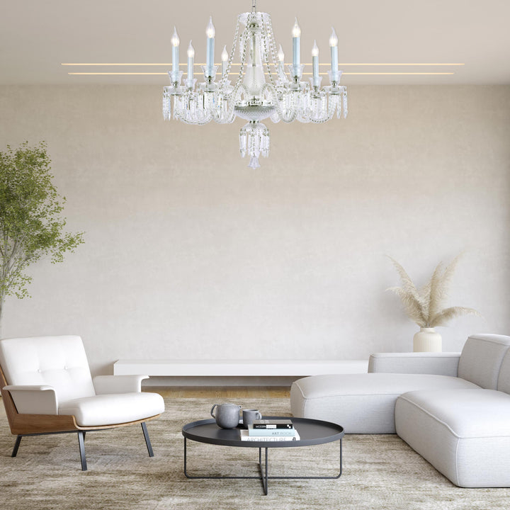 Buckingham Chandelier - 8 ARM - Chrome - Designer Chandelier Australia