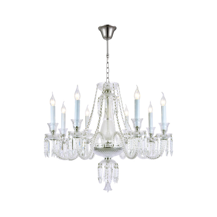Buckingham Chandelier - 8 ARM - Chrome - Designer Chandelier Australia