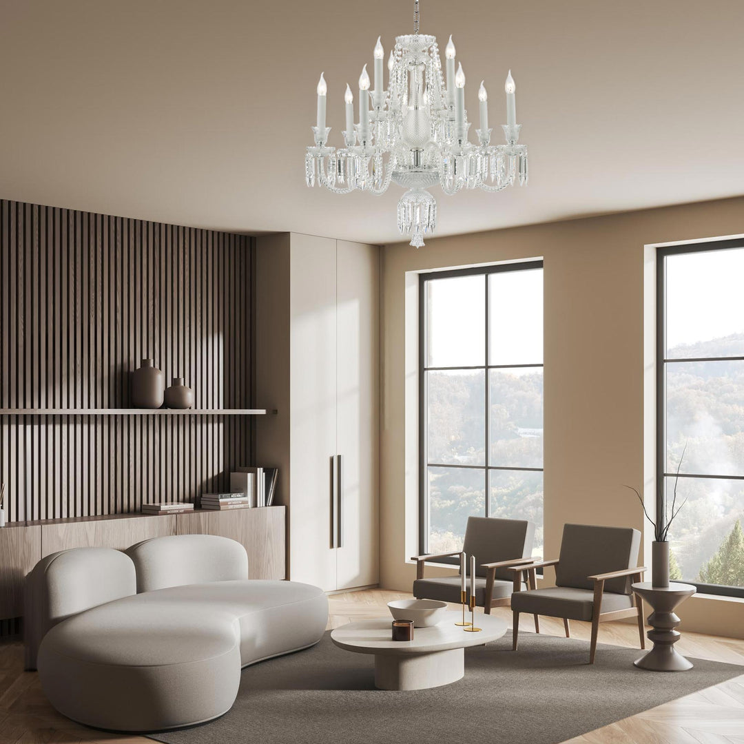 Buckingham Chandelier - 12 ARM - Chrome