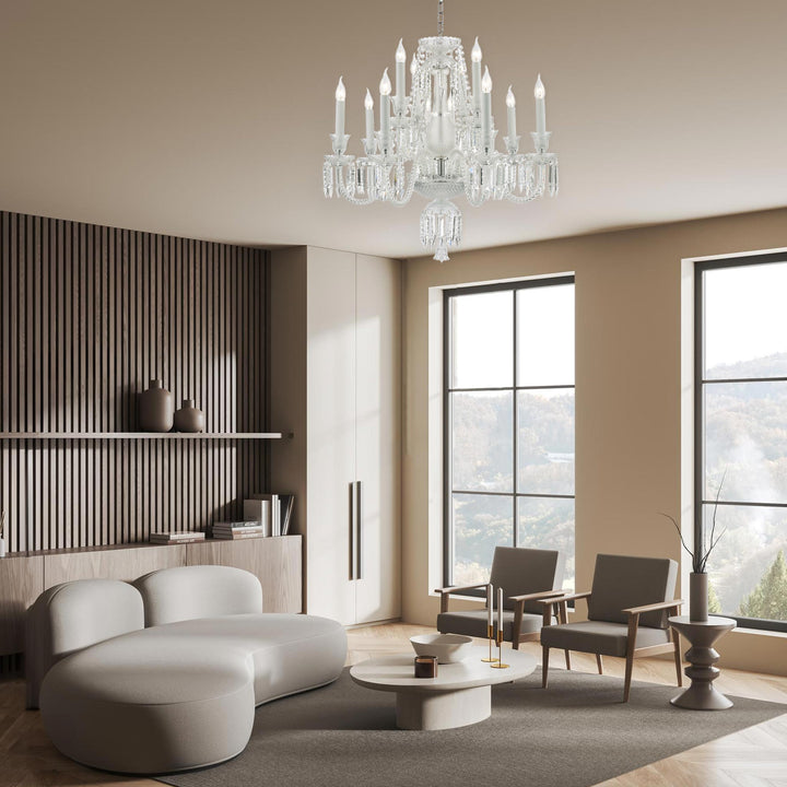 Buckingham Chandelier - 12 ARM - Chrome