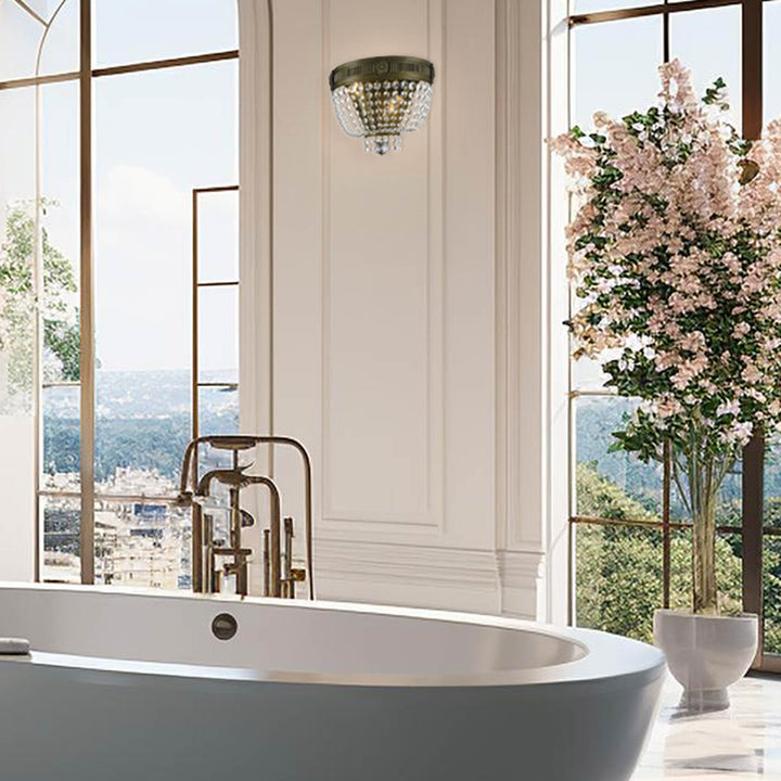 Regency Wall Sconce - Antique Bronze Style - W:30cm