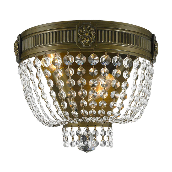 Regency Wall Sconce - Antique Bronze Style - W:30cm