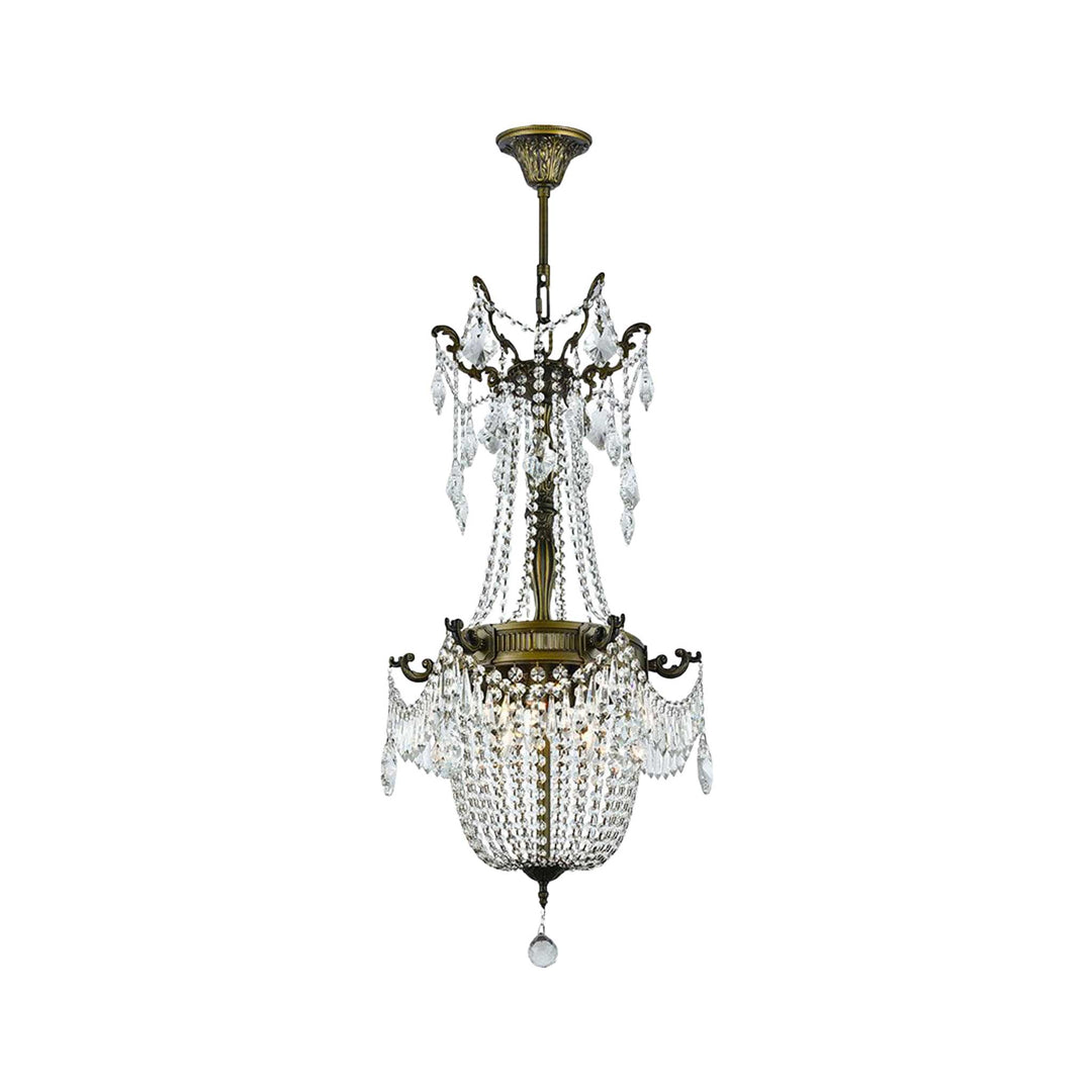 Regency Basket Chandelier - Antique Bronze Style - W:46cm H:96cm - Designer Chandelier Australia
