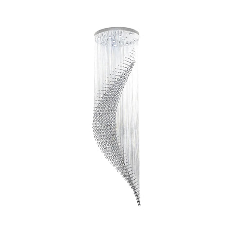 Contemporary Wave LED Chandelier - W:85cm H:300cm