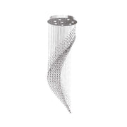 Contemporary Wave LED Chandelier - W:60cm H:190cm