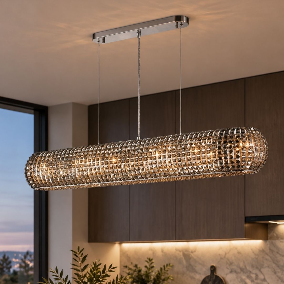 Infinity Bar Light - Smoke Crystal - W:120 H:18cm