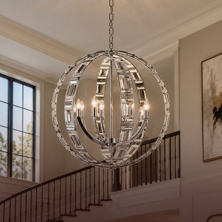 Aurora NewYork Orb - 8 Light - Chrome