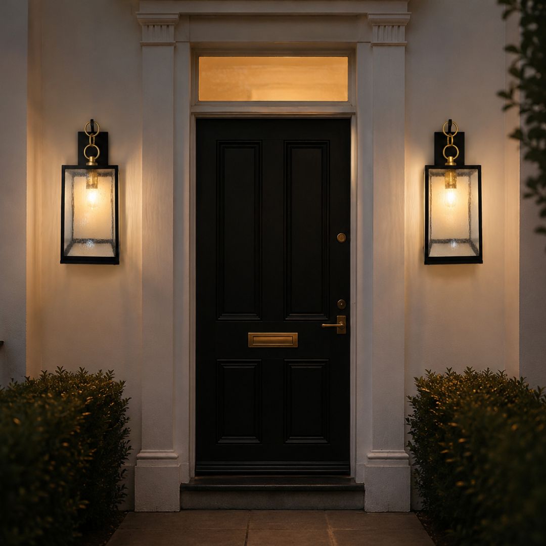 Dome Collection - 1 Light - Wall Sconce - Gold Paint & Matte Black - H:44cm