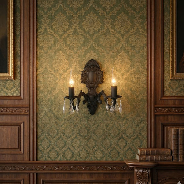 Double Arm Californian Wall Sconce - Dark Bronze