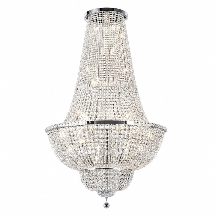 Empress Crystal Basket Chandelier - Chrome - 42 Light