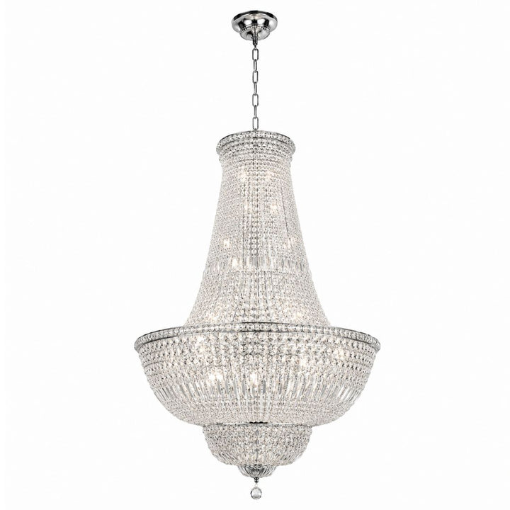 Empress Crystal Basket Chandelier - Chrome - 42 Light