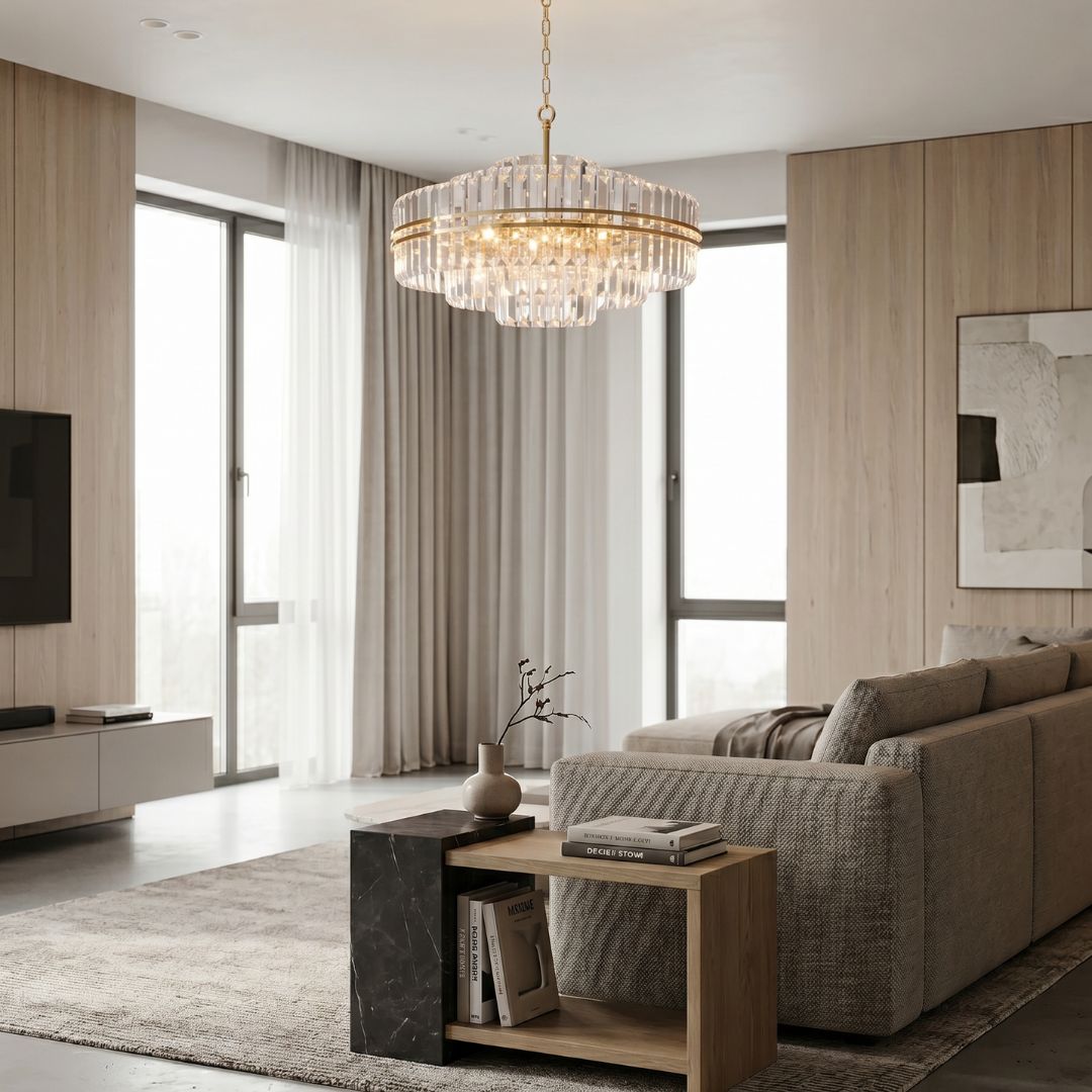 Ashton Collection - Chandelier - Gold Plated - W:80cm