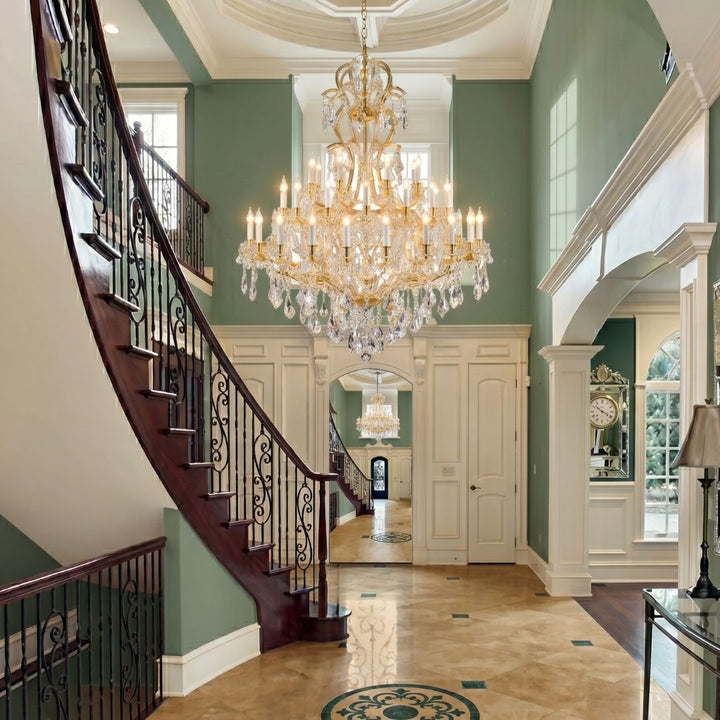 Maria Theresa Crystal Chandelier Royal 48 Light - Gold
