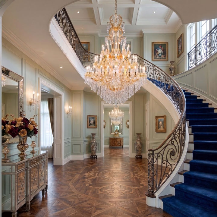 Maria Theresa Crystal Chandelier Royal 60 Light - Gold
