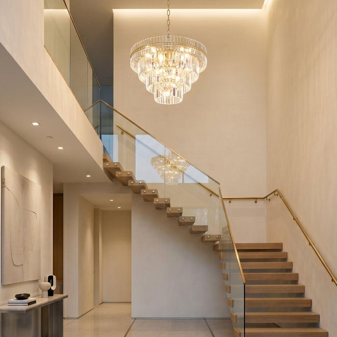 Ashton Collection - Four Tier Chandelier - Antique Gold - W:100cm