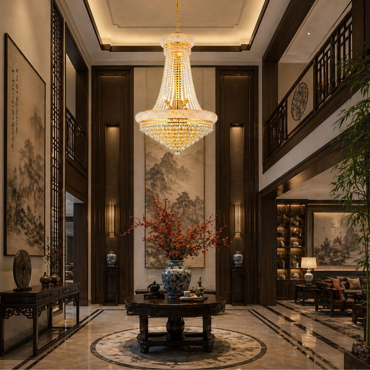 Royal Empress Basket Chandelier - Gold - W:70cm