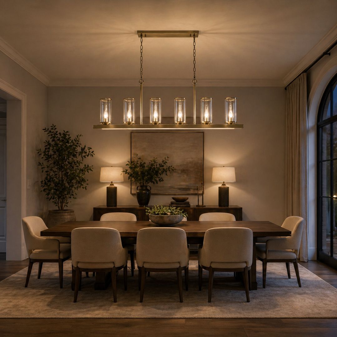 Provincial Collection- 120cm - Bar Light - Brass