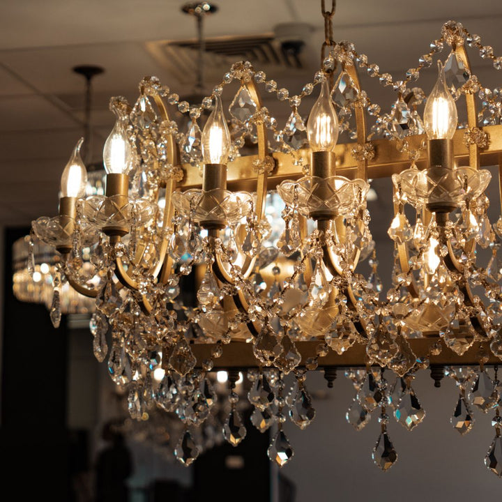 Maria Theresa Bar Light - Antique Gold - W:120cm