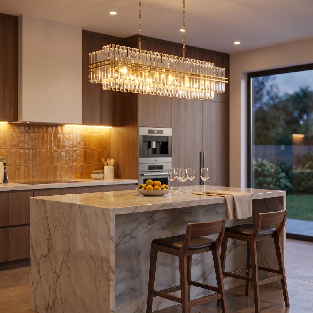 Ashton Collection - 150 Cm Bar Light - Antique Gold Finish