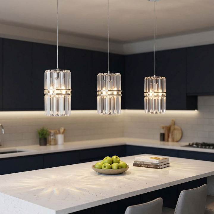 Ashton Collection - Pendant - Nickel Plated - W:20cm