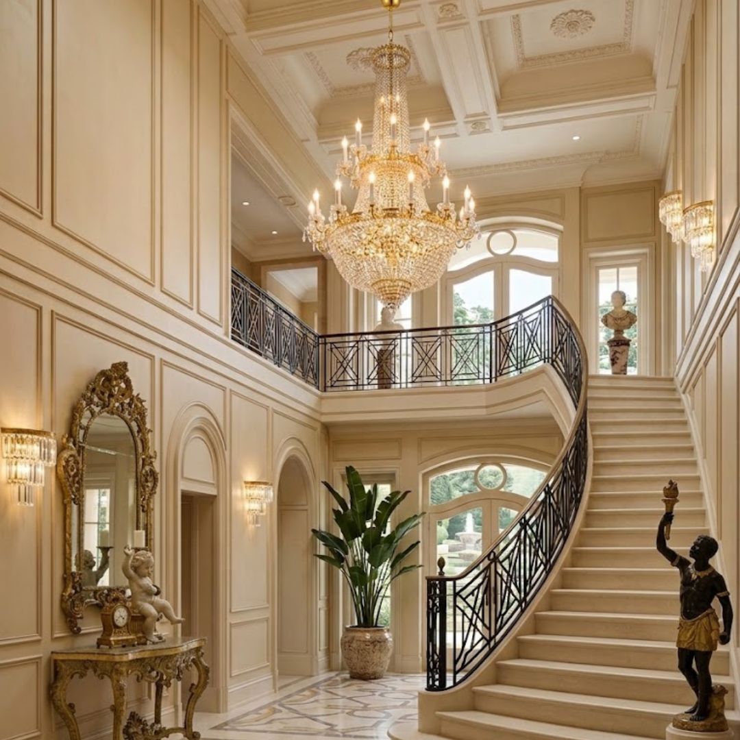 NewYork Empress - Basket Chandelier - Gold - W:102cm