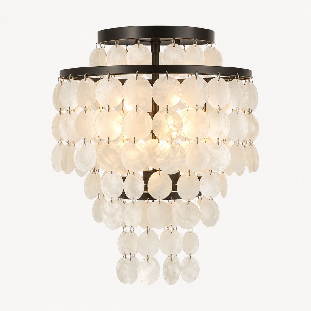Gigi Collection - 3 Light Flush Mount - Dark Bronze